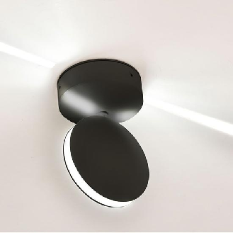 VT-707 Lampada LED 7W da parete nero wall light bianco caldo 3000K IP65 - SKU 8219-Leggi tutto