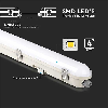 PRO VT-120136 plafoniera chip samsung smd 36W 120LM/W 120CM con kit batteria emergenza corpo bianco IP65 4000k - SKU 2120223