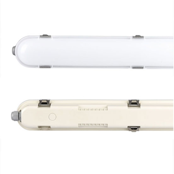 PRO VT-120136 plafoniera chip samsung smd 36W 120LM/W 120CM con kit batteria emergenza corpo bianco IP65 4000k - SKU 2120223-Leggi tutto