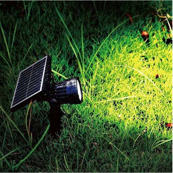 VT-952 Picchetto da giardino LED COB 2W 3000K autoalimentato con pannello solare e crepuscolare orientabile fissaggio a terra IP65 - sku 6660-Leggi tutto