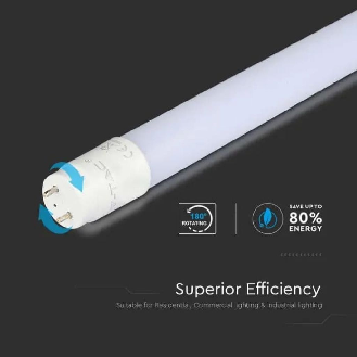 PRO VT-061 Tubo LED neon 9W chip Samsung T8 G13 60cm bianco freddo 6500K ruotabile - SKU 21652-Leggi tutto