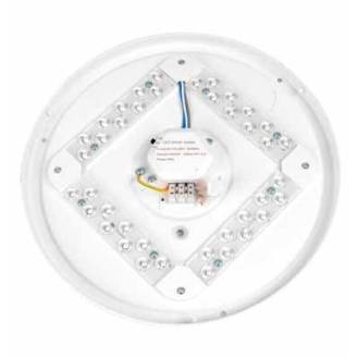 VT-8412 Plafoniera led 12W circolare bianca rotonda color change 3in1 switch interno cover opaca satinata IP20 - sku 217603-Leggi tutto