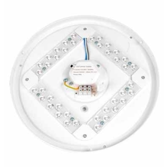 VT-8412 Plafoniera led 12W circolare bianca rotonda color change 3in1 switch interno cover opaca satinata IP20 - sku 217603-Leggi tutto