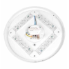 VT-8412 Plafoniera led 12W circolare bianca rotonda color change 3in1 switch interno cover opaca satinata IP20 - sku 217603