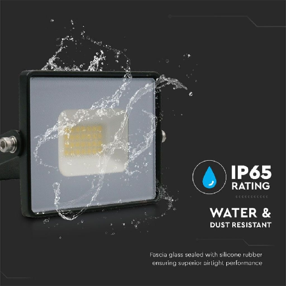 VT-4021 Faro led smd 20W bianco freddo 6400K E-Series G2 ultra slim nero 1620lm IP65 - sku 215948-Leggi tutto