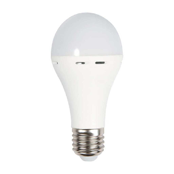 VT-509 lampadina led E27 9W con batteria 3h forma A60 luce 4000k lampada emergenza utilizzabile come torcia sku 7010-Leggi tutto