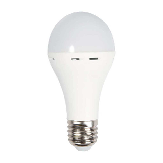 VT-509 lampadina led E27 9W con batteria 3h forma A60 luce 4000k lampada emergenza utilizzabile come torcia sku 7010-Leggi tutto