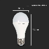 VT-509 lampadina led E27 9W con batteria 3h forma A60 luce 4000k lampada emergenza utilizzabile come torcia sku 7010