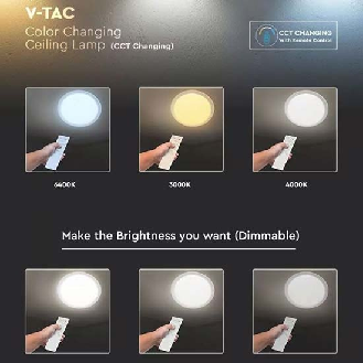 VT-8555 Plafoniera led 60W rotonda bianca effetto cielo stellato cambia colore 3in1 dimmerabile con telecomando - sku 2114551-Leggi tutto