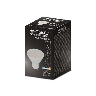 VT-1975 Lampadina Spot LED 4.5W faretto GU10 satinato luce bianco freddo 6400K - 211687-Leggi tutto