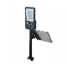 VT-ST-200 armatura stradale led 50W autoalimentato nero con pannello solare e telecomando 4000K IP65  sku 5502