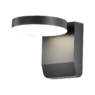 VT-11020 lampada led da parete rotonda faro 17W 150lm/w illuminazione facciate colore nero 4000k design moderno IP65 sku 2953-Leggi tutto