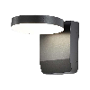 VT-11020 lampada led da parete rotonda faro 17W 150lm/w illuminazione facciate colore nero 4000k design moderno IP65 sku 2953