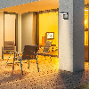 VT-11020 lampada led da parete rotonda faro 17W 150lm/w illuminazione facciate colore nero 4000k design moderno IP65 sku 2953