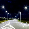 PRO VT-59ST Armatura lampada stradale led 50W 100lm/w chip samsung bianco freddo 6400K corpo grigio slim IP65 - sku 20425