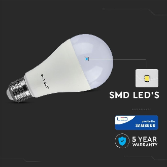 PRO VT-215 Lampadina led chip Samsung SMD 15W E27 A65 bianco freddo 6400K - SKU 161-Leggi tutto