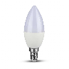 VT-1855 Lampadina LED Candela SMD 4.5W E14 Bianco Freddo 6400K - SKU 2142411