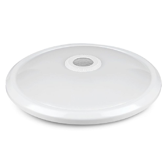 Pro VT -13 LED 12W Samsung Chip Circular Protre avec IR + Capteur de mouvement crépusculaire 6400K IP20 - SKU 21809-Lire la description