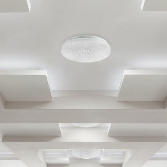 VT-8418 Plafoniera led 18W rotonda bianca cielo stellato switch cambia colore 3in1 interno IP20 - sku 217604-Leggi tutto