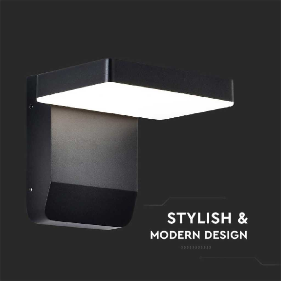 VT-11020 lampada led da parete quadrata faro 17W 150lm/w illuminazione facciate colore nero 4000k design moderno IP65 sku 2945-Leggi tutto