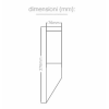 VT-832 Portalampada Wall Light da parete inclinata in acciaio inox 1xE27 IP44 - sku 8623