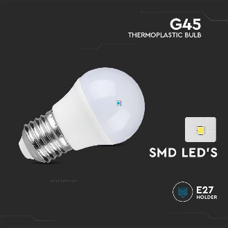 VT-1879 Lampadina LED E27 4,5W Mini globo G45 luce Bianco naturale 4000K - SKU 217408-Leggi tutto