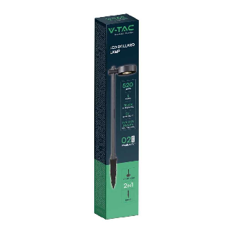 VT-11107 Lampada led da Giardino con picchetto lampioncino viale segnapassi 6W colore nero h102cm luce 4000k IP65 sku 6839-Leggi tutto