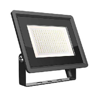 VT-49204 Faro led floodlight 200W SMD 88LM/W 110° bianco freddo 6500K slim alluminio nero IP65 - SKU 6734-Lire la description