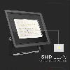 VT-49204 Faro led floodlight 200W SMD 88LM/W 110° bianco freddo 6500K slim alluminio nero IP65 - SKU 6734