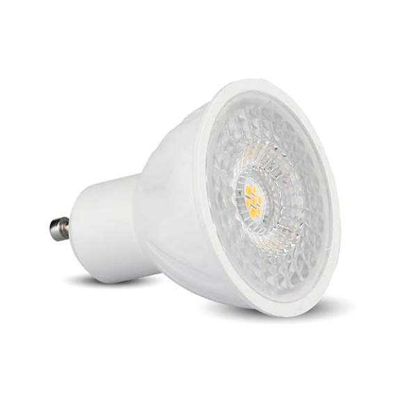 PRO VT-247D Lampadina spot led faretto chip samsung SMD 6W dimmerabile GU10 bianco naturale 4000K - SKU 21199-Leggi tutto