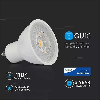PRO VT-247D Lampadina spot led faretto chip samsung SMD 6W dimmerabile GU10 bianco naturale 4000K - SKU 21199