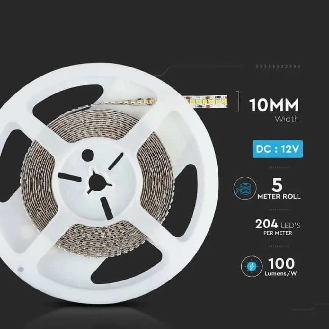VT-2835-17 Striscia led strip SMD2835 5Mt 8.500LM 120° IP20 12V luce bianco freddo 6400K sku 212463-Leggi tutto