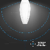 PRO VT-260 Lampadina led chip samsung 60W E40 oliva bianco freddo 6400K - SKU 21188