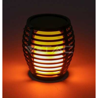 VT-719 Lanterna da giardino 0,45W con pannello solare e sensore integrato effetto fiamma a forma torcia luce 2200k - sku 8558-Leggi tutto