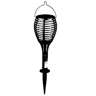 VT-719 Lanterna da giardino 0,45W con pannello solare e sensore integrato effetto fiamma a forma torcia luce 2200k - sku 8558-Leggi tutto