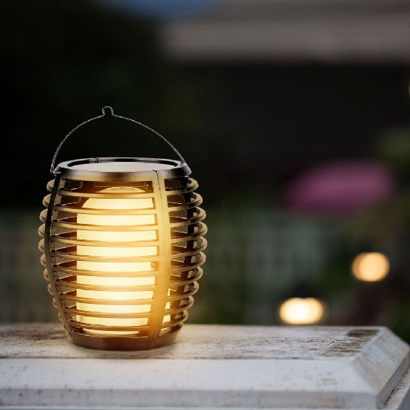 VT-719 Lanterna da giardino 0,45W con pannello solare e sensore integrato effetto fiamma a forma torcia luce 2200k - sku 8558-Leggi tutto
