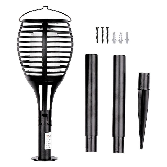 VT-719 Lanterna da giardino 0,45W con pannello solare e sensore integrato effetto fiamma a forma torcia luce 2200k - sku 8558-Leggi tutto