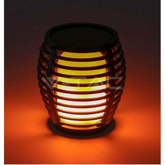VT-719 Lanterna da giardino 0,45W con pannello solare e sensore integrato effetto fiamma a forma torcia luce 2200k - sku 8558-Leggi tutto