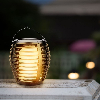 VT-719 Lanterna da giardino 0,45W con pannello solare e sensore integrato effetto fiamma a forma torcia luce 2200k - sku 8558