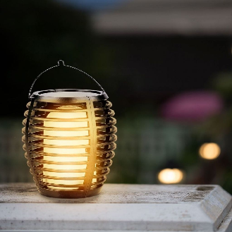 VT-719 Lanterna da giardino 0,45W con pannello solare e sensore integrato effetto fiamma a forma torcia luce 2200k - sku 8558-Leggi tutto