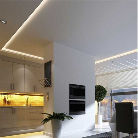 VT-512 Striscia led 1000lm/mt 24V COB strip 5Mt 12W/mt bianco freddo 6000K CRI>90 IP20 - SKU 2651-Leggi tutto