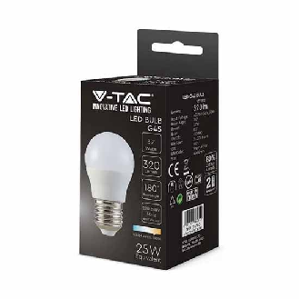 VT-1830-N Lampadina LED 3.7W E27 180° 320LM G45 bianco caldo 3000K - SKU 214160-Leggi tutto