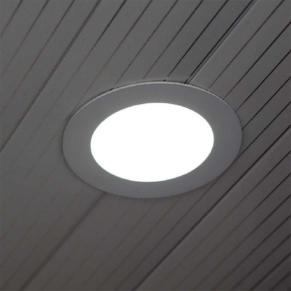 VT-307RD Mini Pannello LED rotondo 3W da incasso colore bianco 130lm 120° luce bianco naturale 4000K sku 216293-Leggi tutto