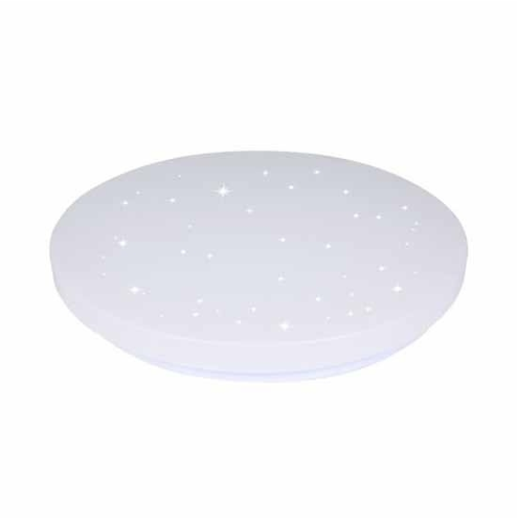 VT-8424 Plafoniera led 24W rotonda colore bianco effetto cielo stellato cambia colore CCT 3in1 switch interno IP20 - sku 217606-Leggi tutto