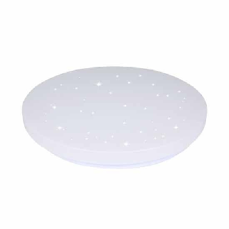 VT-8424 Plafoniera led 24W rotonda colore bianco effetto cielo stellato cambia colore CCT 3in1 switch interno IP20 - sku 217606-Leggi tutto