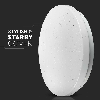 VT-8424 Plafoniera led 24W rotonda colore bianco effetto cielo stellato cambia colore CCT 3in1 switch interno IP20 - sku 217606