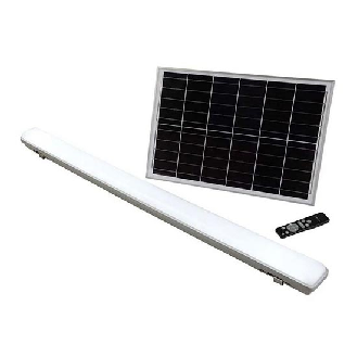VT-120018 Plafoniera lineare led 18W autoalimentata a batteria con pannello solare color change 3in1 con telecomando IP65 IK08 - SKU 6500-Leggi tutto