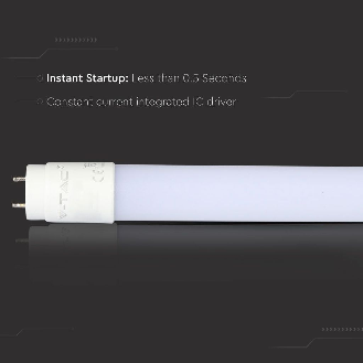 VT-1277 Tubo led neon 18W T8 G13 160° 120cm bianco naturale 4000k in nanoplastica 160° sku 6273-Leggi tutto