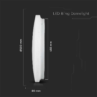 VT-8436 Plafoniera led 36W rotonda bianca effetto cielo stellato cambia colore CCT 3in1 switch interno IP20 - sku 217608-Leggi tutto