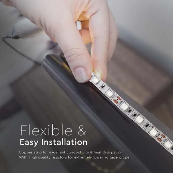 VT-5050 Striscia 300LED SMD5050 strip led 12V 5Mt 11W/m 60led/m IP20 bianco naturale 4000K - SKU 212143-Leggi tutto
